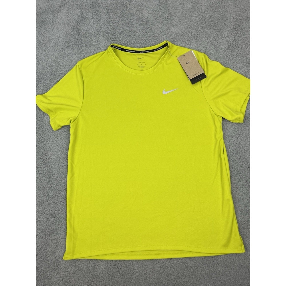 Nike Miler Men's Dri-FIT UV Short-Sleeve Running Shirt DV9315-308 NWT Large
